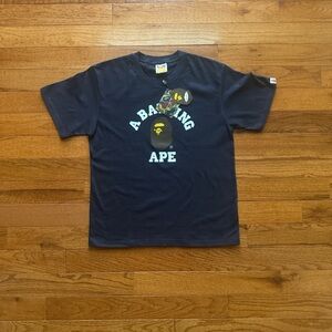 Bape Navy A Bathing Ape Graphic Tee